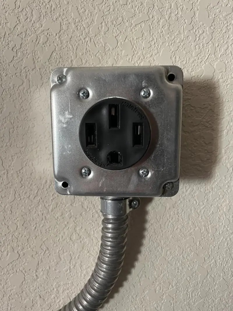 NEMA 14-50 outlet installed for Smart Home Electrical in Montague